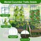 A-Frame Metal Cucumber Trellis for Raised Beds – 42 × 32 in Foldable Coated Steel Garden Trellis for Climbing Plants, Easy-Install Support for Vegetables, Fruits & Flowers